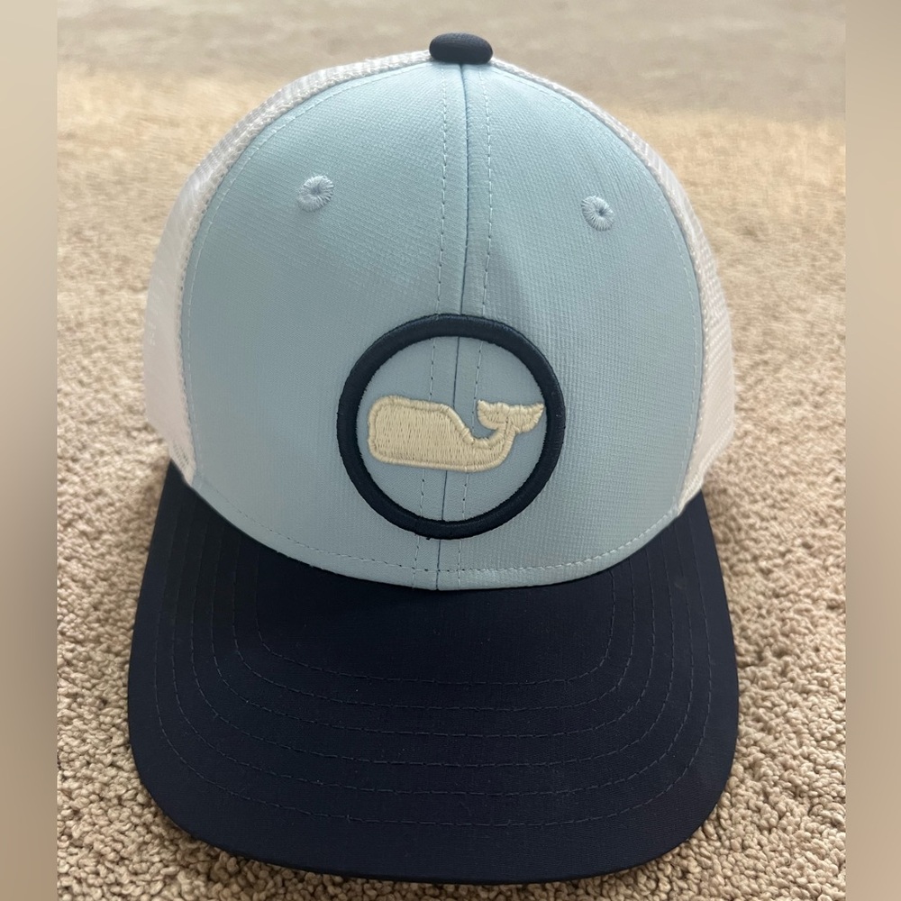 Vineyard Vines Blue and White Trucker Hat